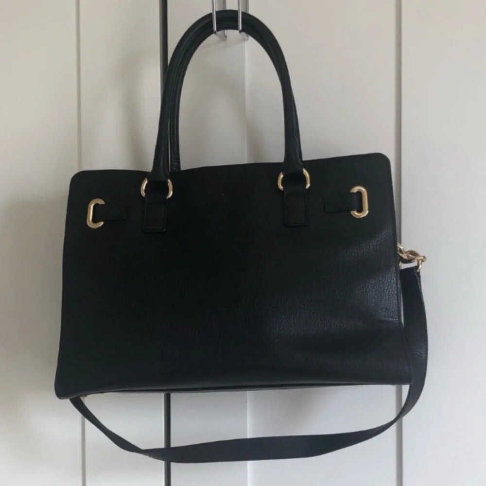 Michael Kors Black Top Handle & Shoulder Chain  Tote Bag